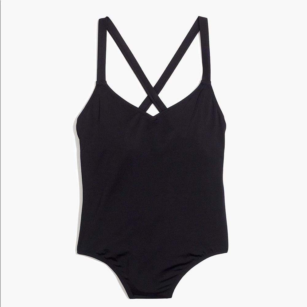 NWT Madewell Seconde wave crisscross one-piece L